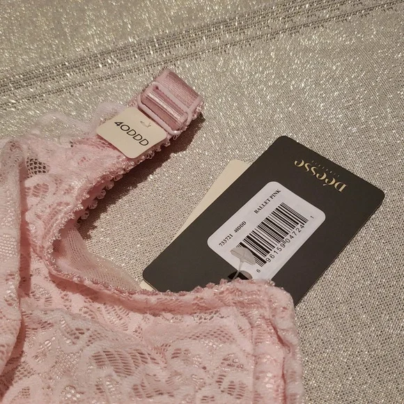 Déesse Lingerie by 'Femme Couture' Underwire Balconette Full BRA NEW BLACK Plus - Picture 12 of 16